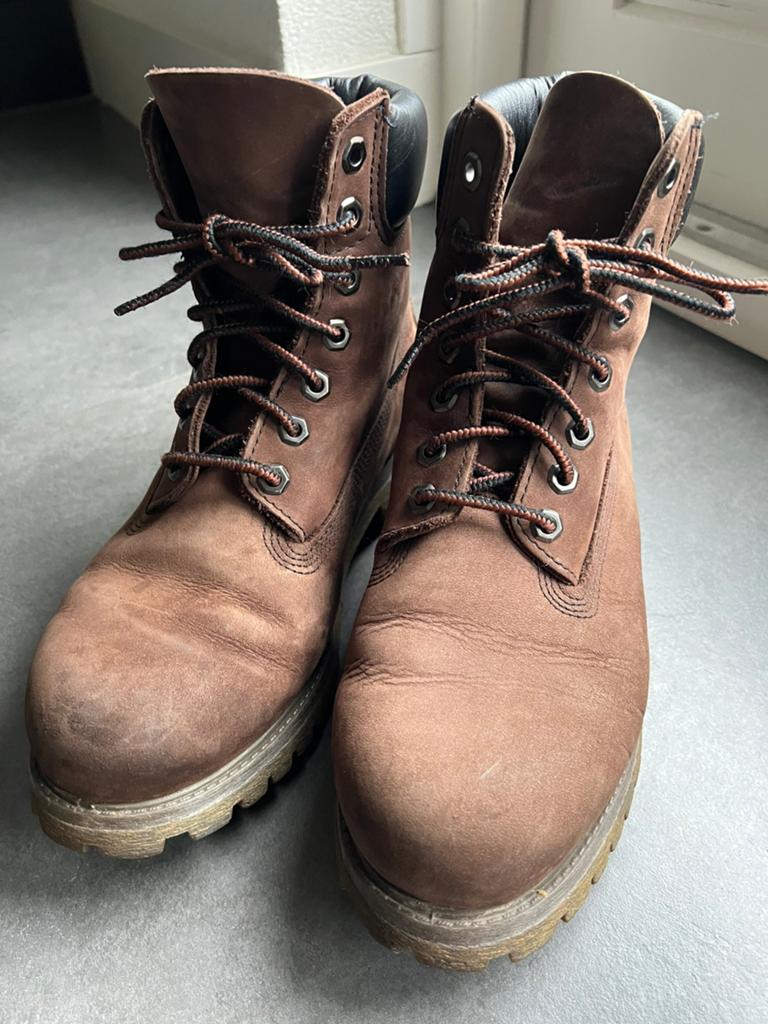 Timberland maat 40, Bruin, Verzenden, Zo goed als nieuw, Wandelschoenen of Bergschoenen