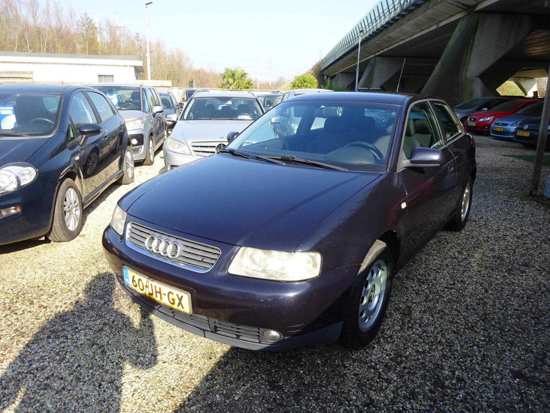 Audi A3 1.6 Attraction. Airco, Cruise control, 1e Eigenaar, Voorwielaandrijving, Stof, Gebruikt, Blauw