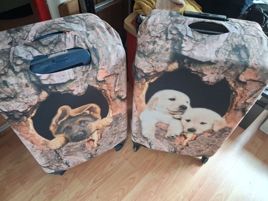 Koffer Blauw; merk Carryon, Koffer Zwart; merk Kono, Hard kunststof, 45 tot 55 cm, Nieuw, 70 cm of meer