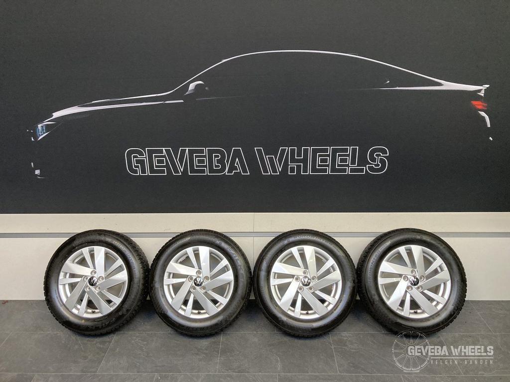 15” originele Volkswagen Polo 2G0 velgen winterbanden 5x100, Gebruikt, 15 inch, -, -
