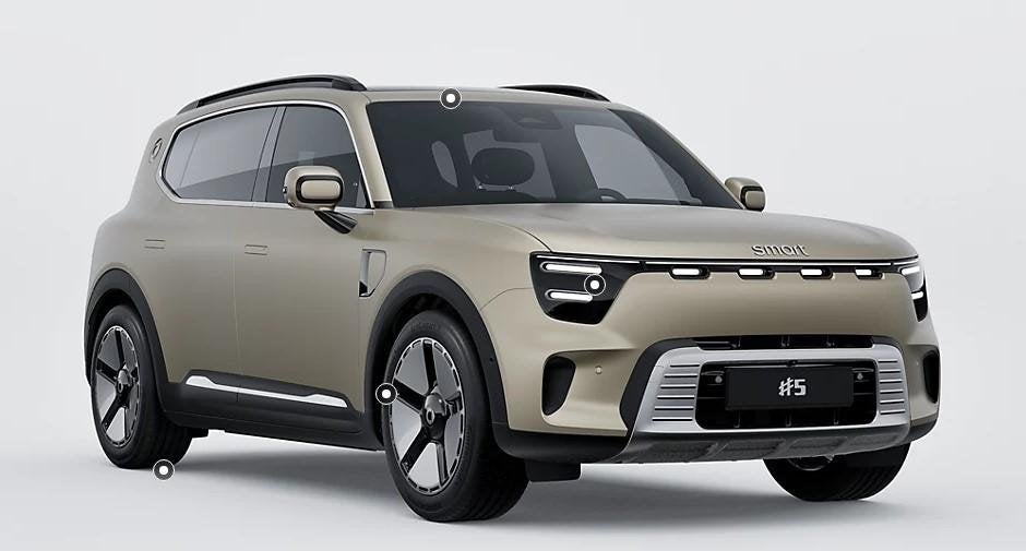 Smart #5 Premium 100 kWh | Warmtepomp | Sennheiser Audio | H, Auto's, Smart, Automaat, Achterwielaandrijving, 2260 kg, Beige
