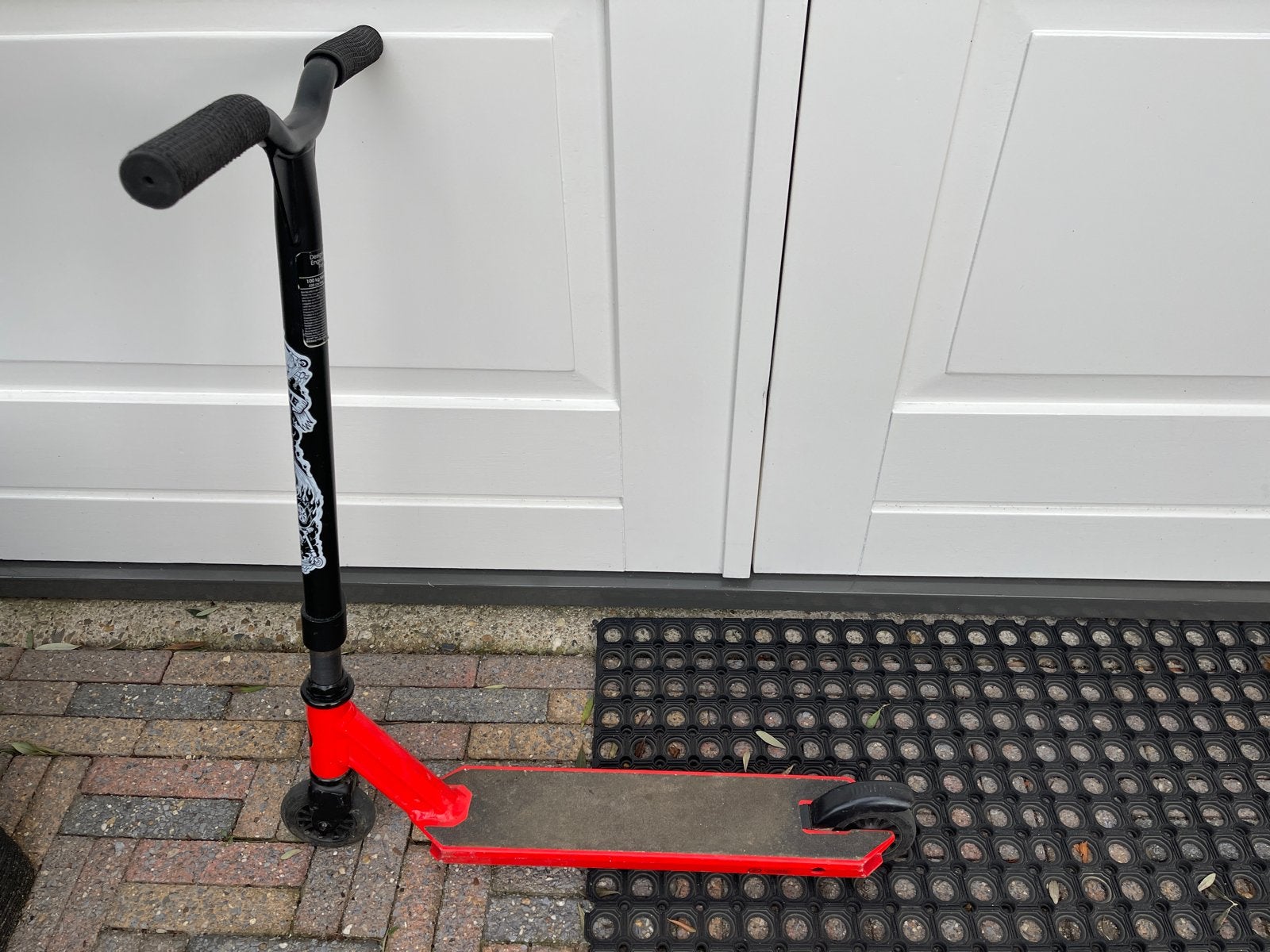 Stuntstep Oxelo MF One - Rood/Zwart, Ophalen, Gebruikt, Gewone step