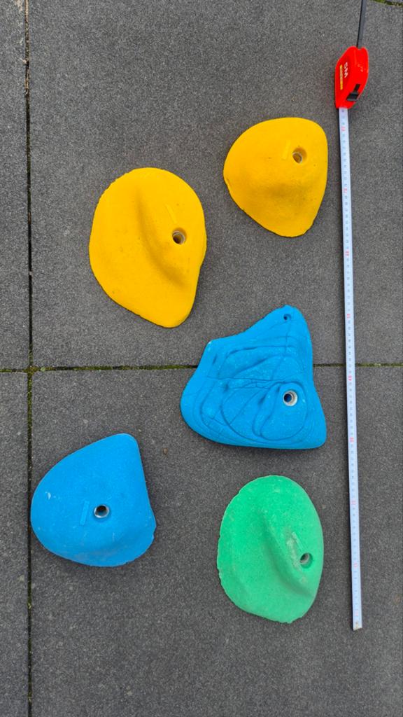 Klimgrepen (5 stuks) voor klimwand of speeltoestel, Ophalen, Klimsport-accessoire