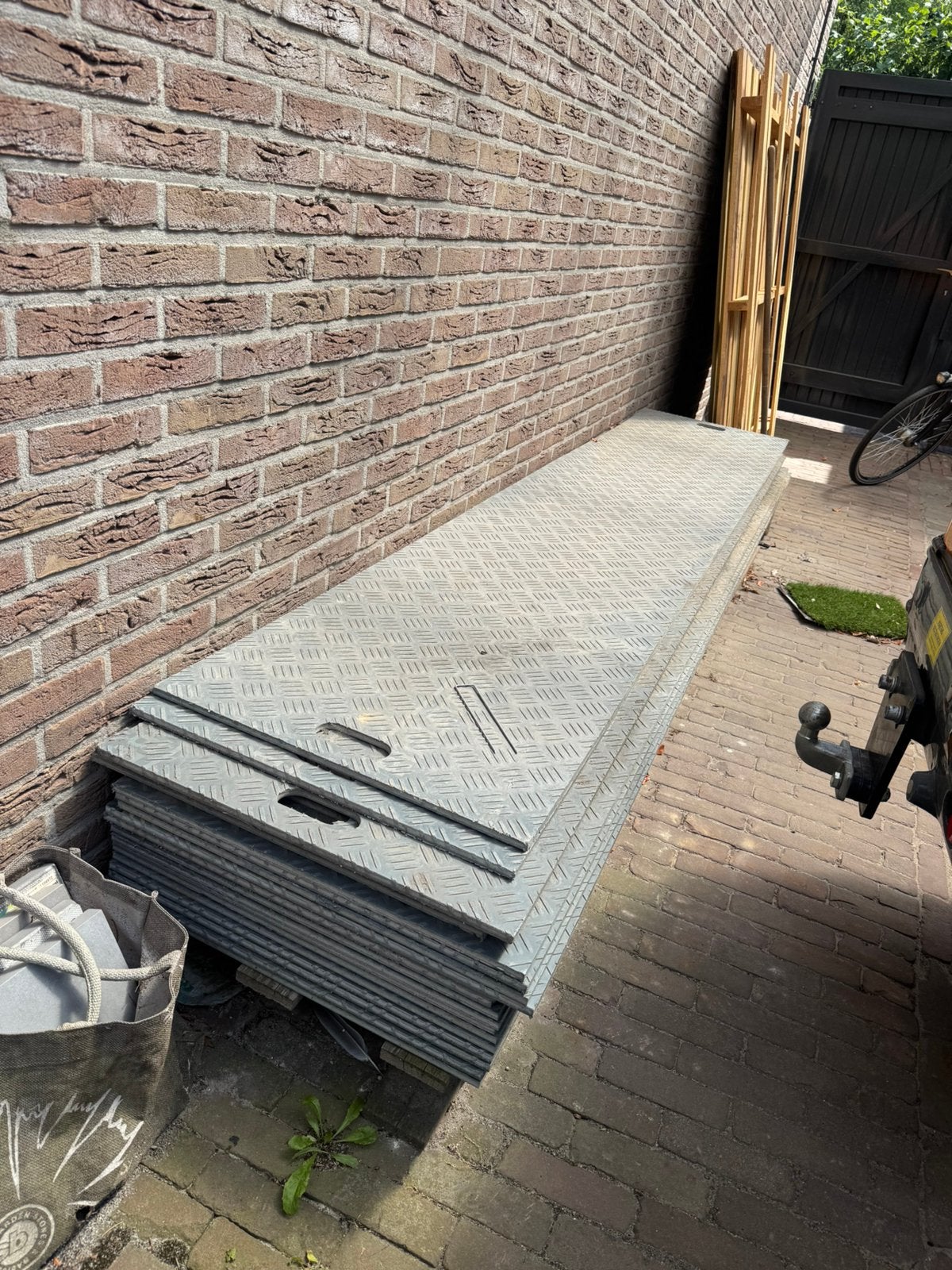 Kunststof rijplaten, Ophalen, Zo goed als nieuw, Kunststof