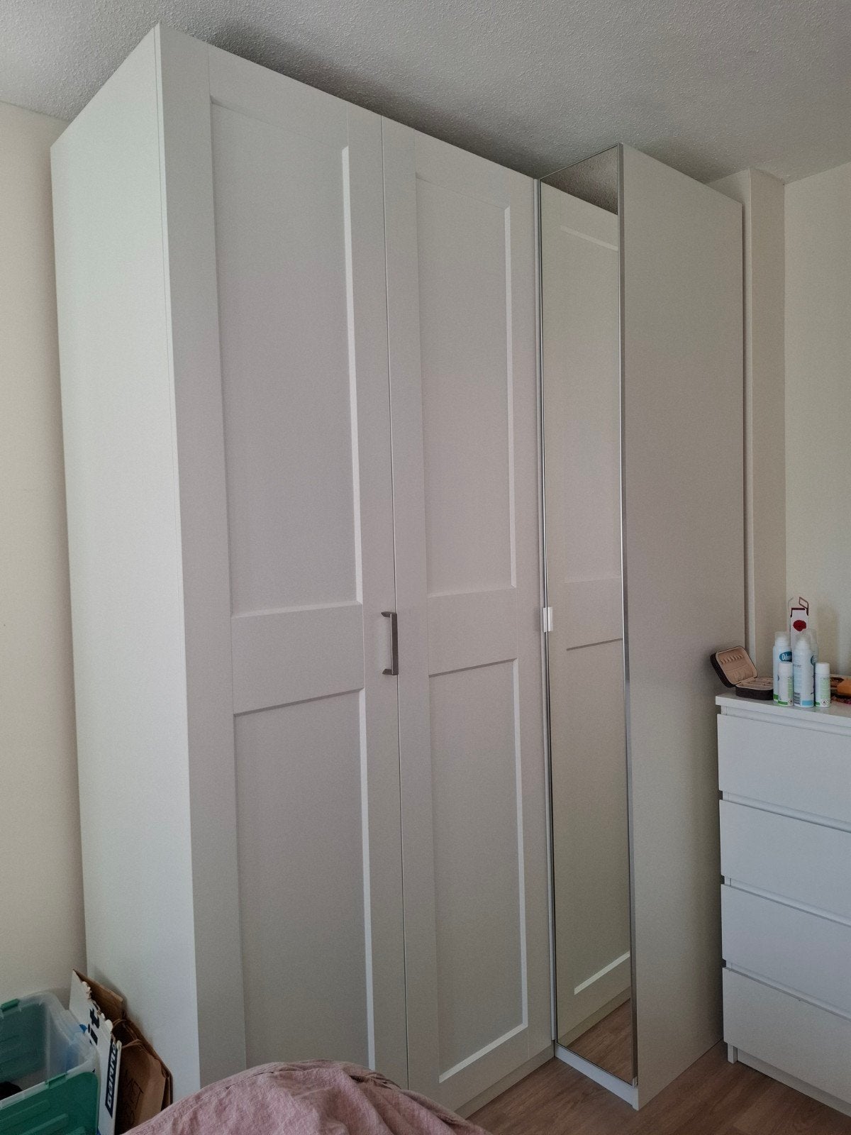 PAX kledingkast ikea met spiegel, Ophalen, Zo goed als nieuw, 50 tot 75 cm, 200 cm of meer