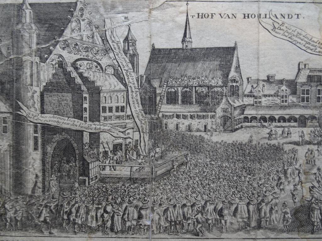 Ets Joh van Oldenbarneveld sterft vaderland J. Luyken 1730, Dagelijks leven, Origineel, 1700 - 1799, Verzenden