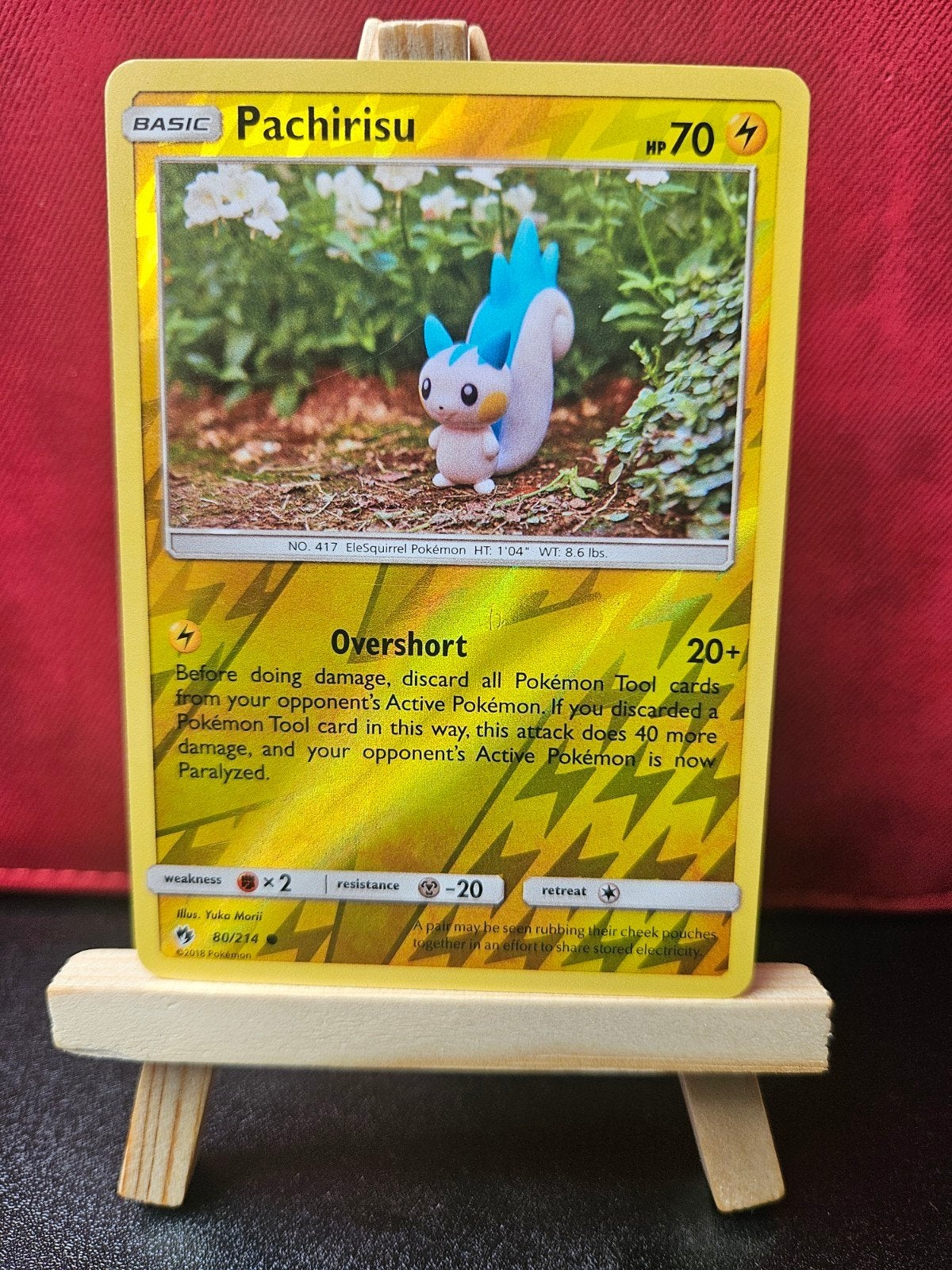 Pachirisu #80 (Yuka Morii), Ophalen of Verzenden, Gebruikt, Losse kaart, Foil