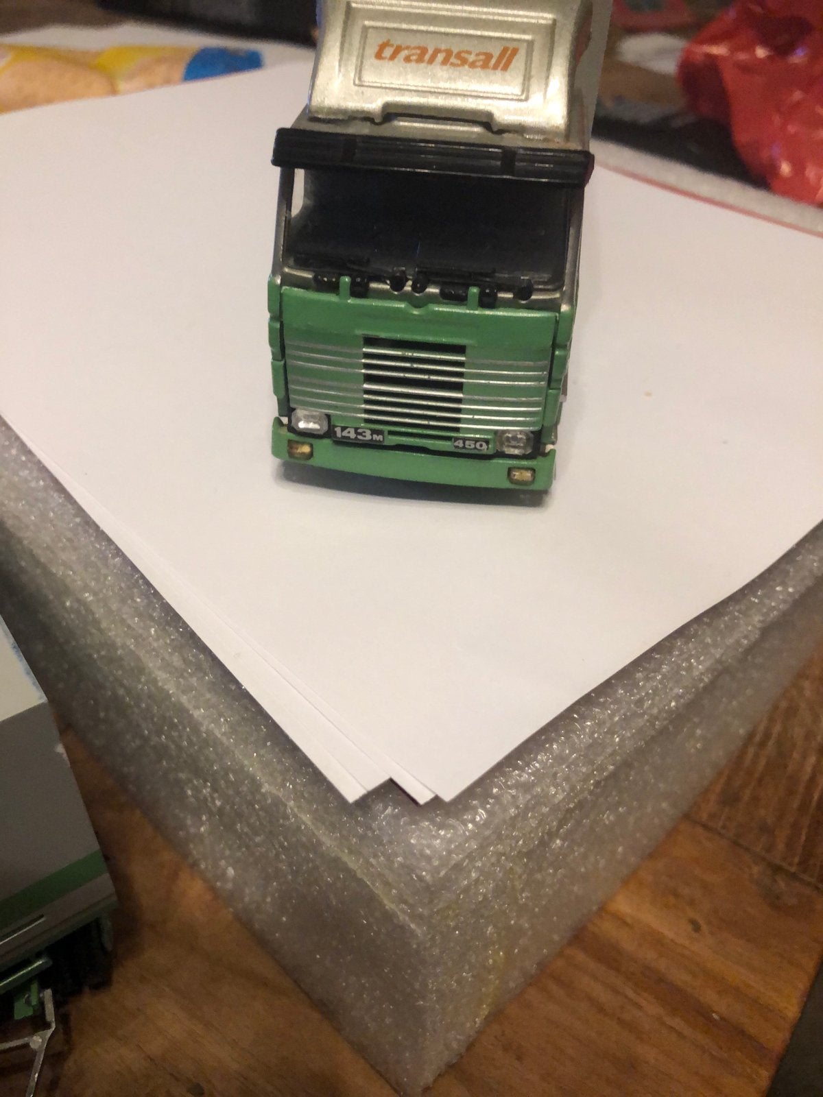 SCANIA  143 M 350 plus Aanhanger pracht staat, Hobby en Vrije tijd, Modelauto's | 1:50, Ophalen of Verzenden, Zo goed als nieuw