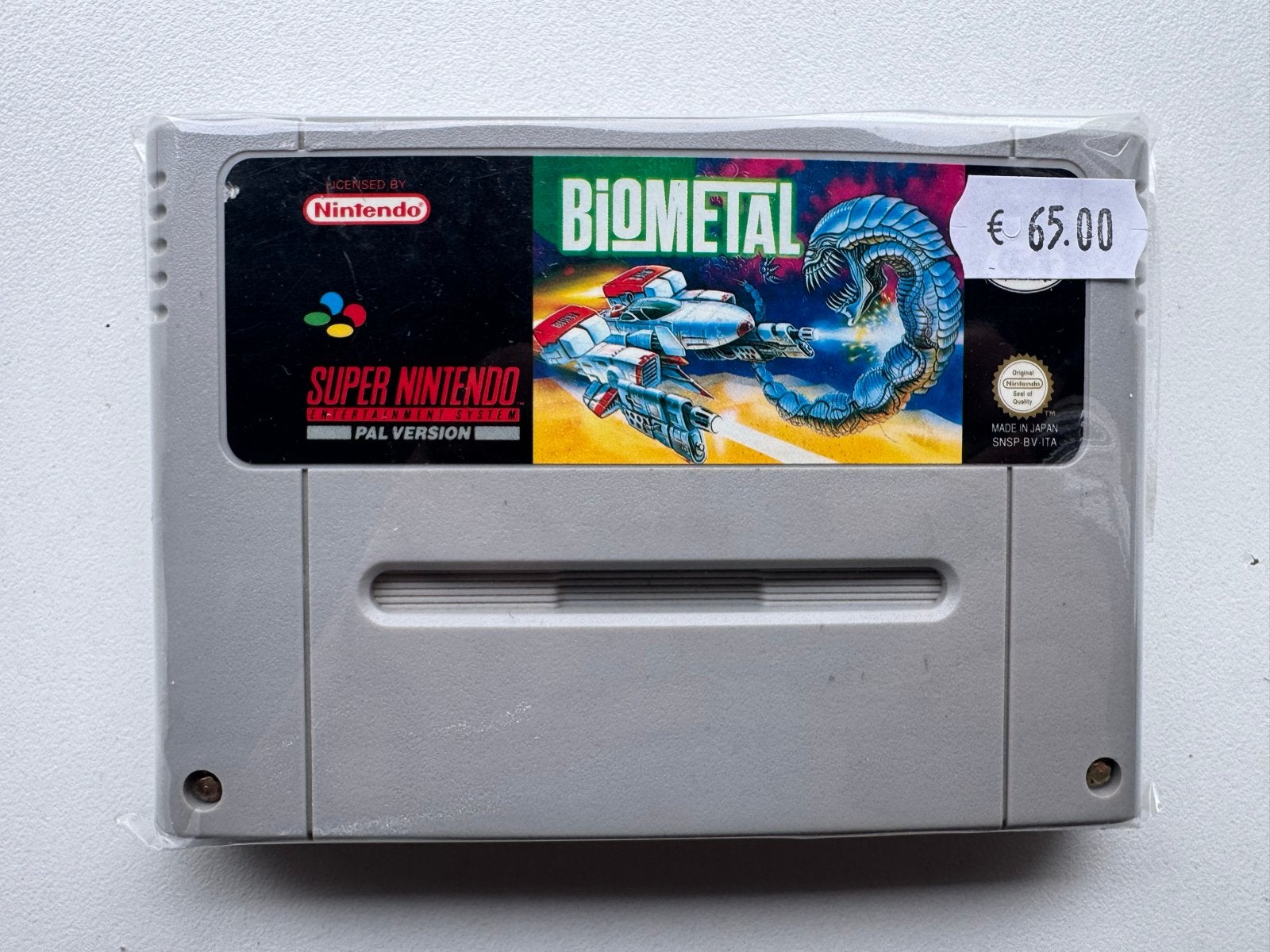 Biometal Super Nintendo SNES PAL Version - Zeldzaam!, Gebruikt, Shooter, 1 speler, Ophalen of Verzenden