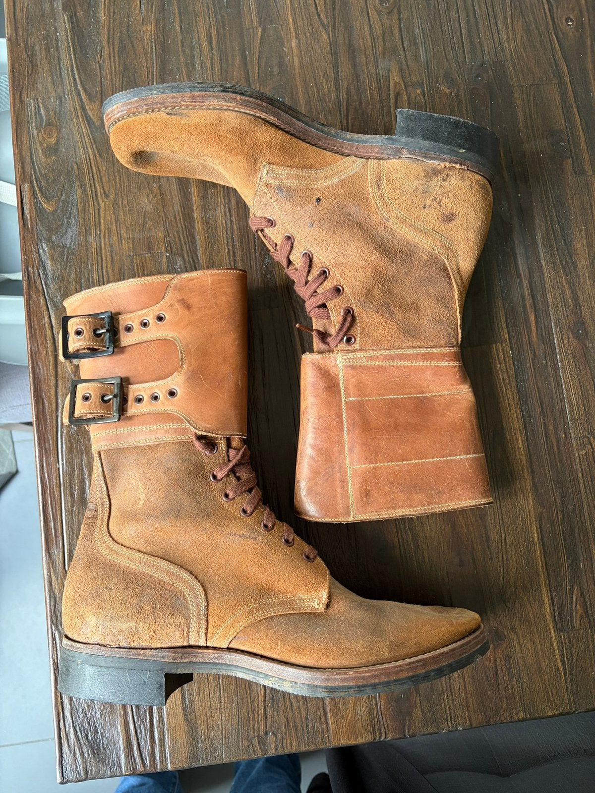 US M1943 Buckle Boots 1944, Verzamelen, Ophalen of Verzenden, Landmacht, Amerika, Kleding of Schoenen