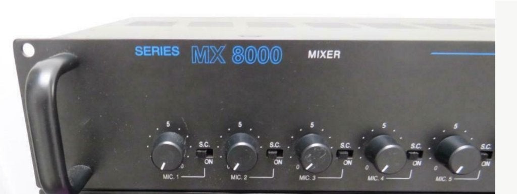 Paso MX 8033 voorversterker mixer, Ophalen of Verzenden, Gebruikt