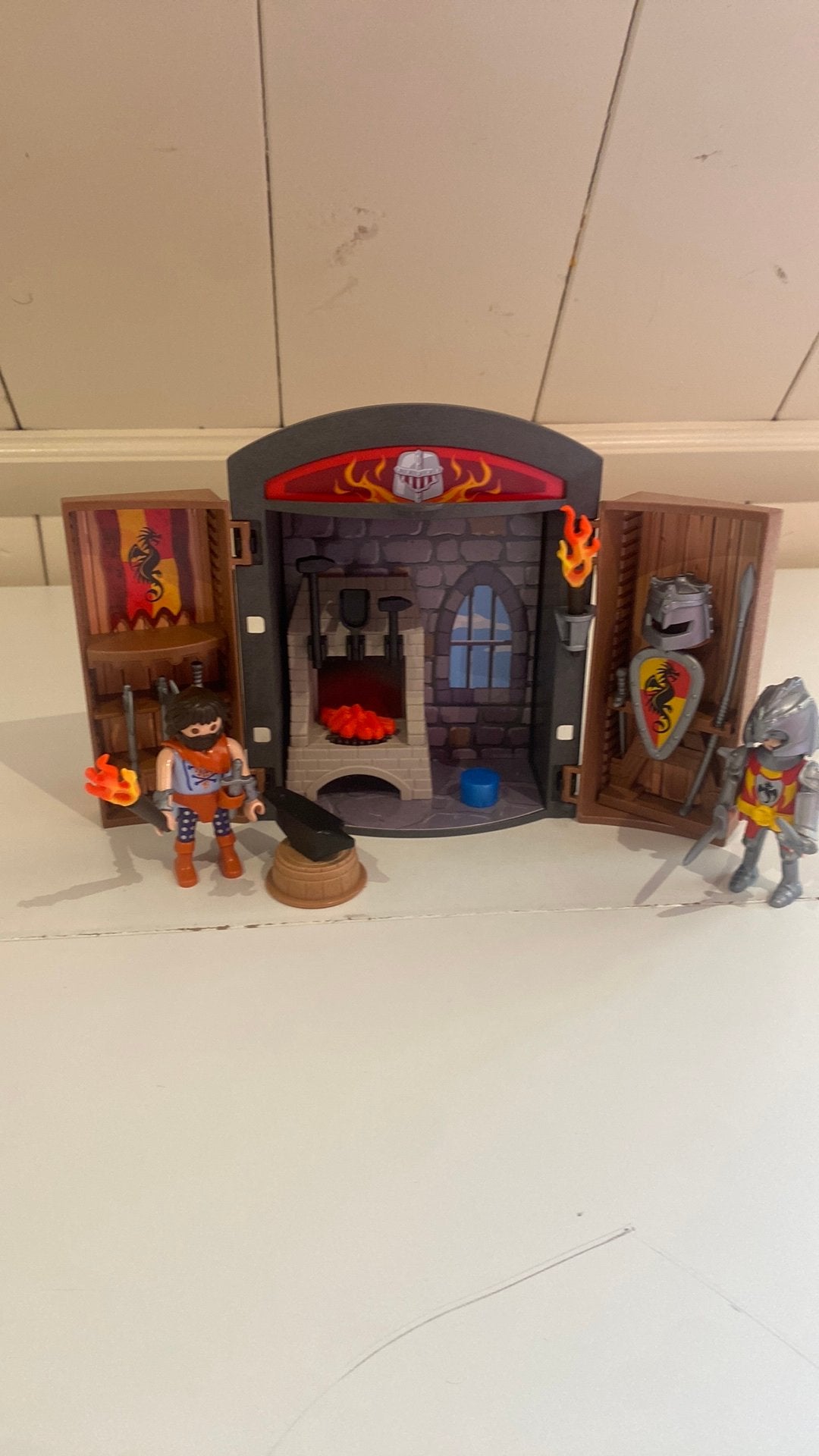 Playmobil ridder en smid nummer 5637, Kinderen en Baby's, Speelgoed | Playmobil, Gebruikt, Complete set, Overige typen, Ophalen of Verzenden