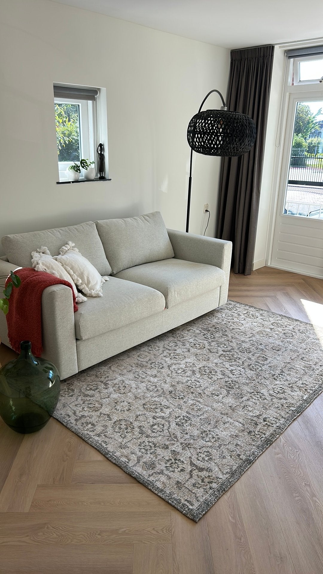 Mooi groene vloerkleed leenbakker, Huis en Inrichting, Ophalen, Zo goed als nieuw, Rechthoekig, 200 cm of meer