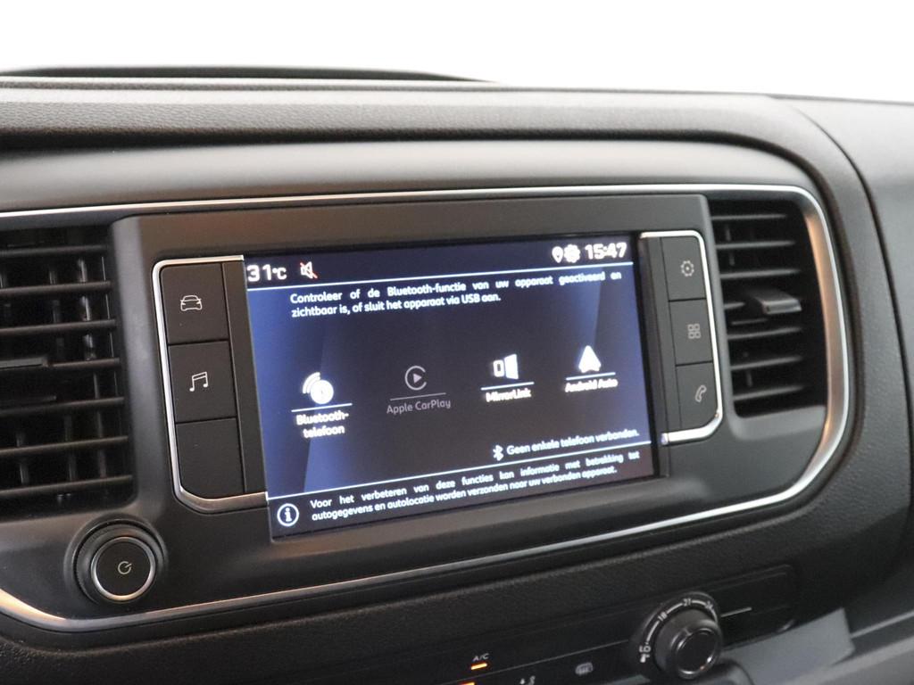 Peugeot Expert 145PK L3 Automaat Apple Carplay/Android Auto, Auto's, Stof, 4 cilinders, 2500 kg, Zwart