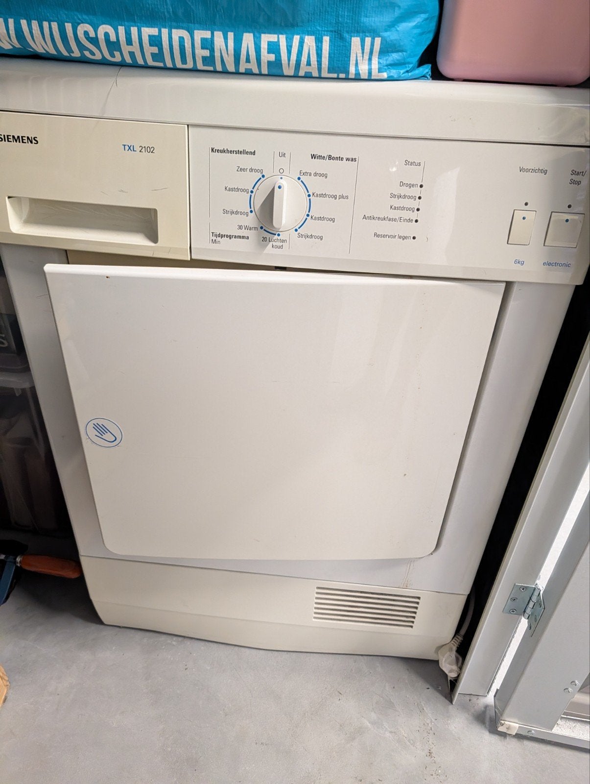 Siemens TXL 2102 Condensdroger - 6kg, Ophalen, Gebruikt, 4 tot 6 kg, Voorlader