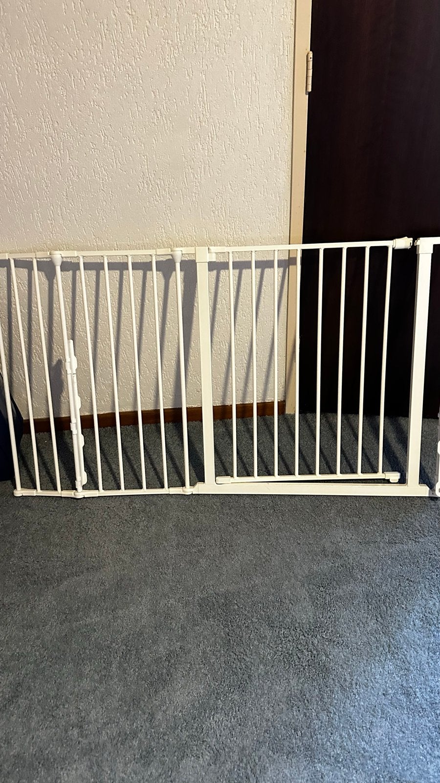 Wit metalen veiligheidshekje voor kinderen, Ophalen, Gebruikt, Metaal of IJzer, 115 cm of meer