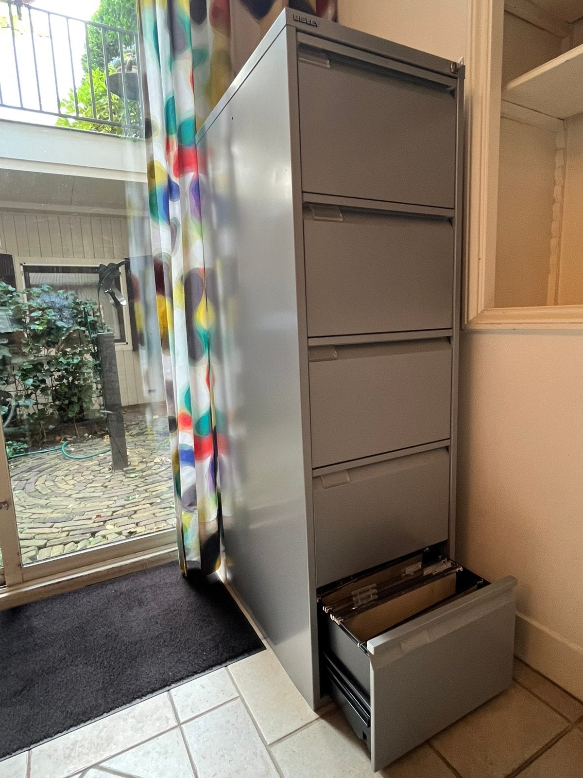 Archiefkast met4 laden met hangmappen., Archief en Opbergen, Ophalen, Gebruikt, Kast