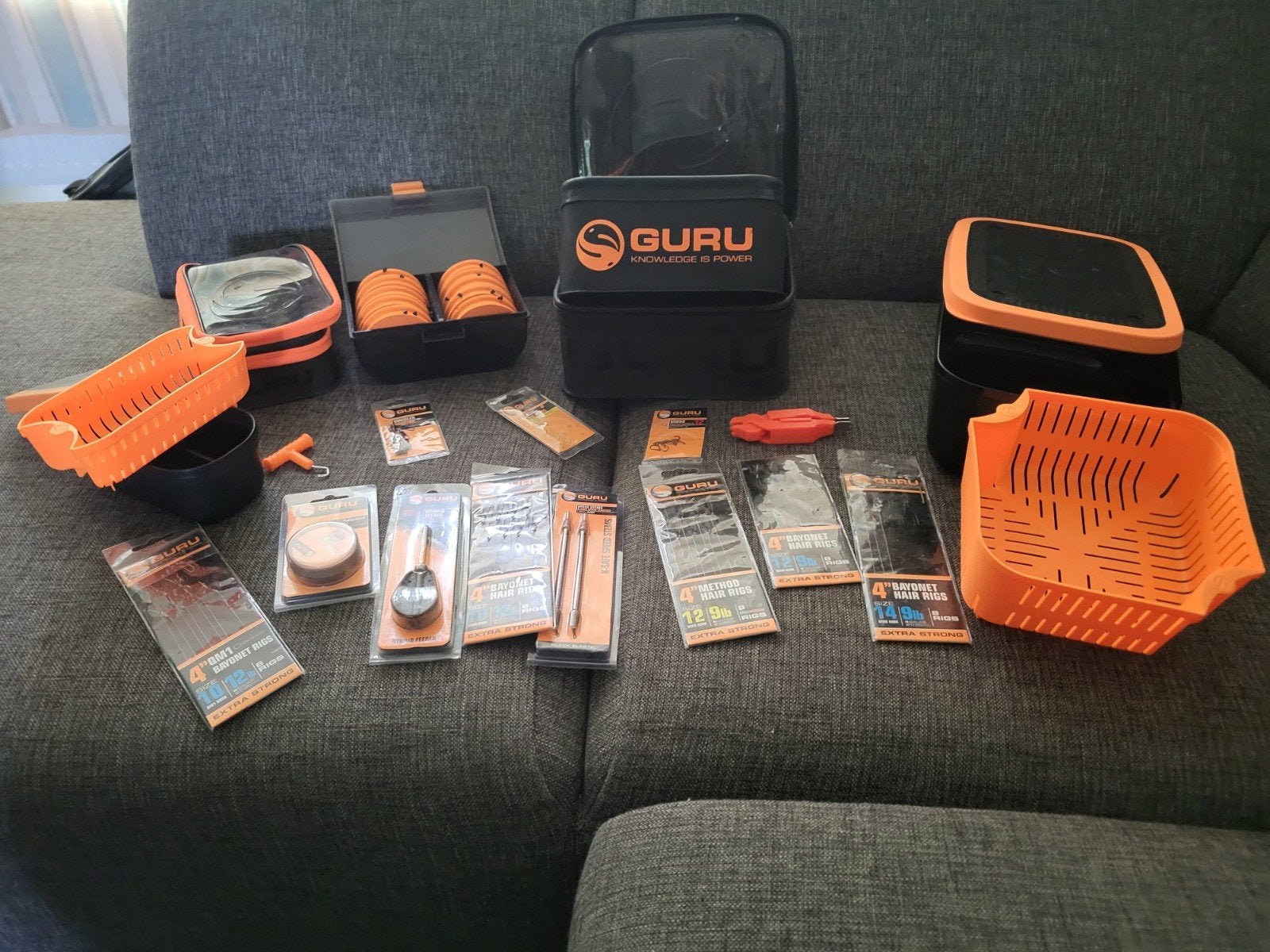 Groot Guru Vissport Pakket, BIEDEN mag Nagenoeg Nieuw, Ophalen of Verzenden