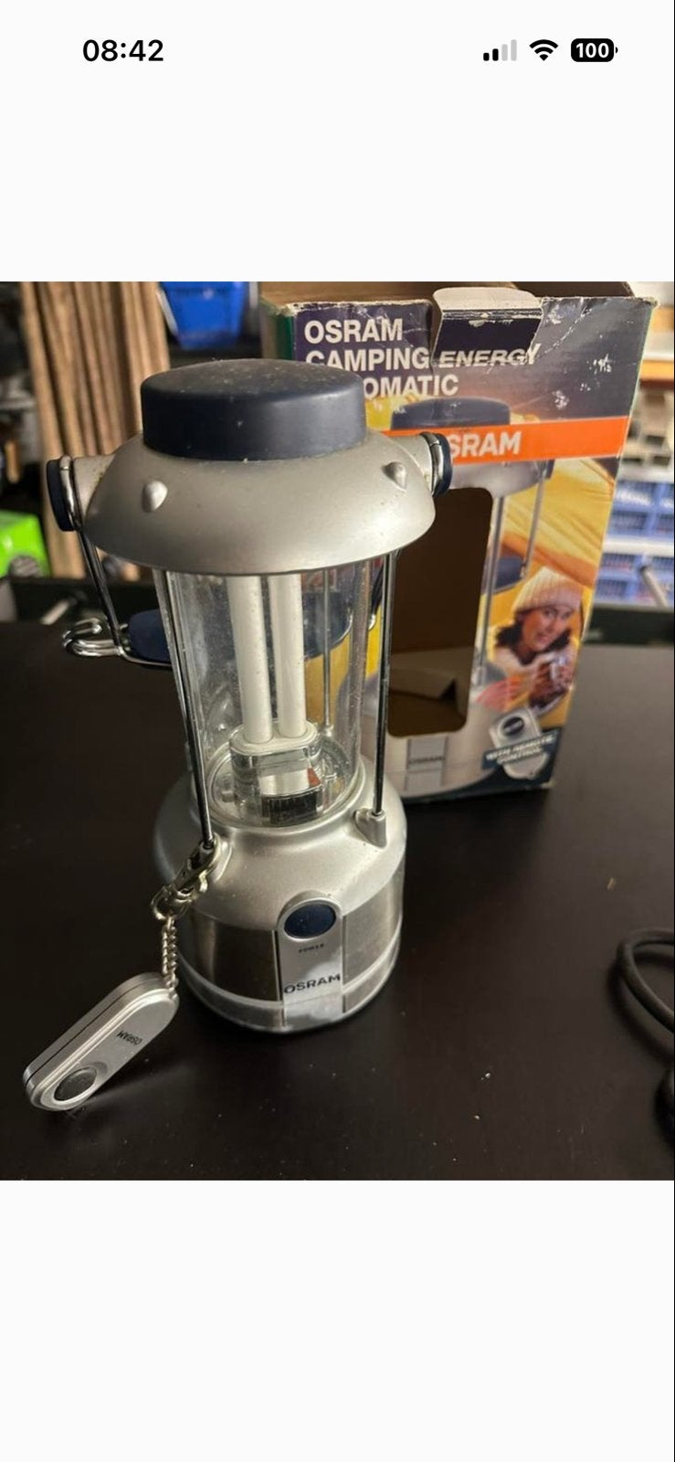 Osram Campinglamp op batterijen - Energiezuinig en Draagbaar, Caravans en Kamperen, Ophalen of Verzenden, Zo goed als nieuw