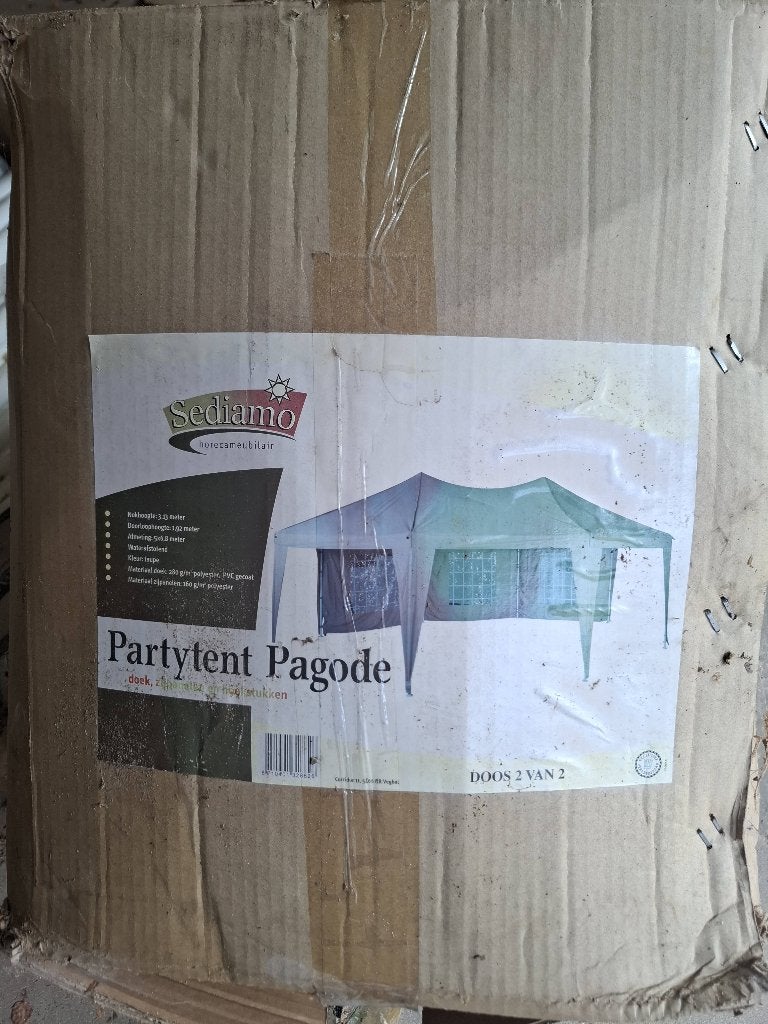 Sediamo Partytent pagode nieuw, Ophalen, Partytent, 6 meter of meer, Nieuw