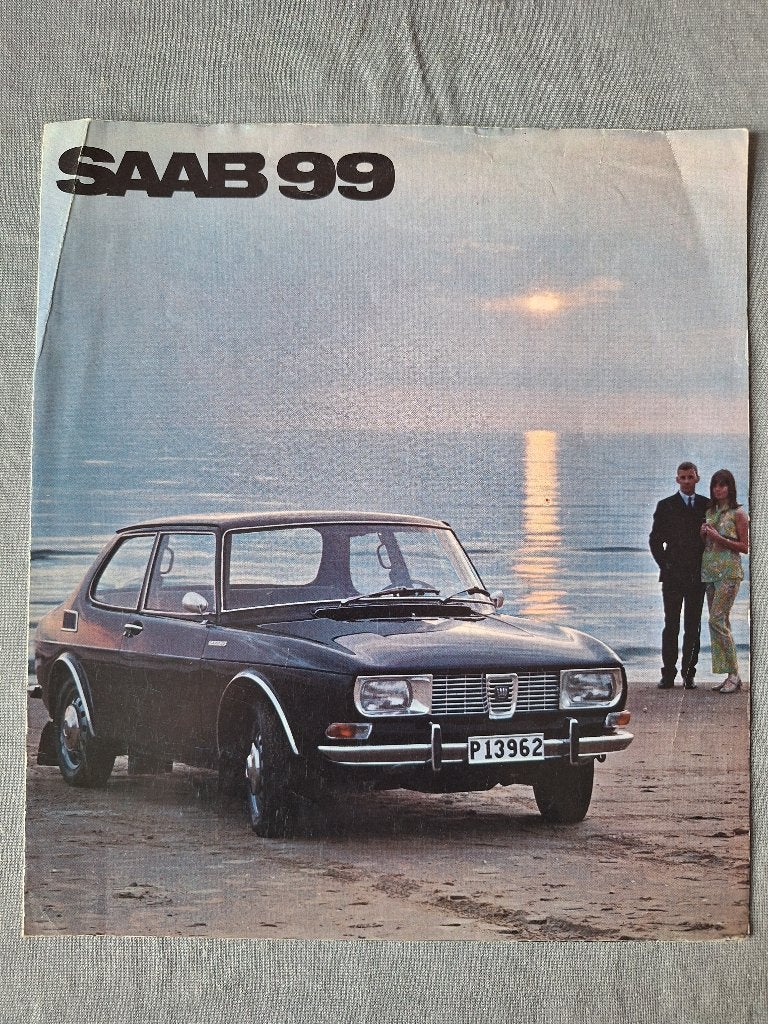Brochure SAAB 99 - NL., Verzenden, Gelezen, Overige merken