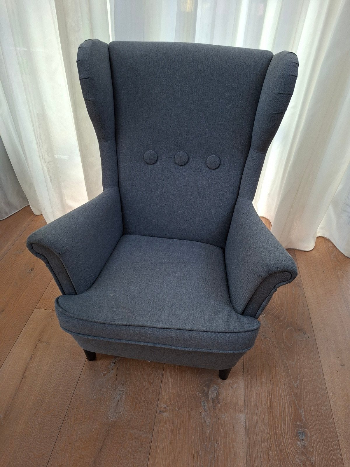 IKEA Strandmon kinderfauteuil - Grijs, Ophalen, Gebruikt, 75 tot 100 cm, 75 tot 100 cm
