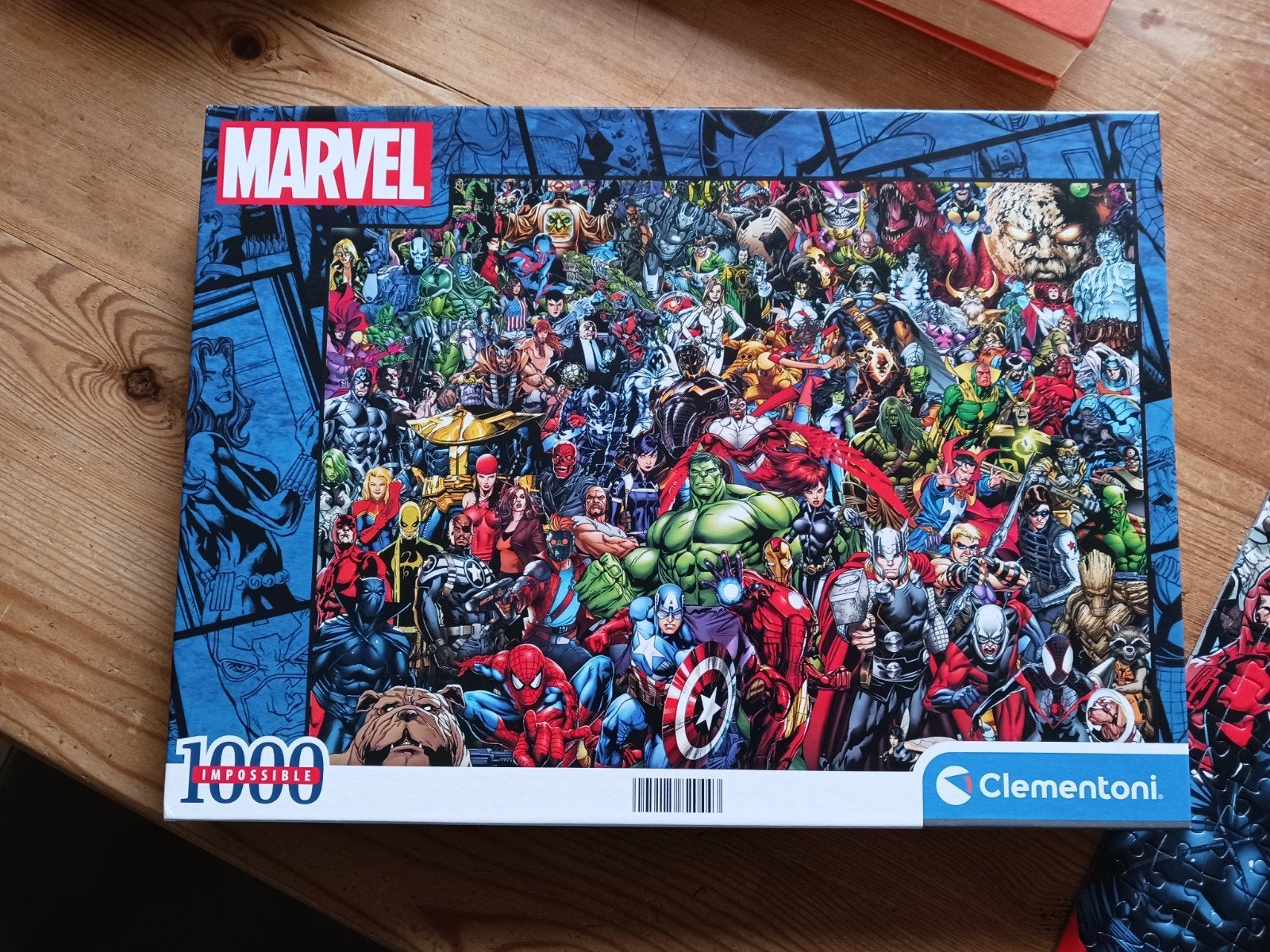 Marvel Impossible Legpuzzel 1000 stukjes Clementoni, Ophalen of Verzenden, 500 t/m 1500 stukjes, Nieuw, Legpuzzel