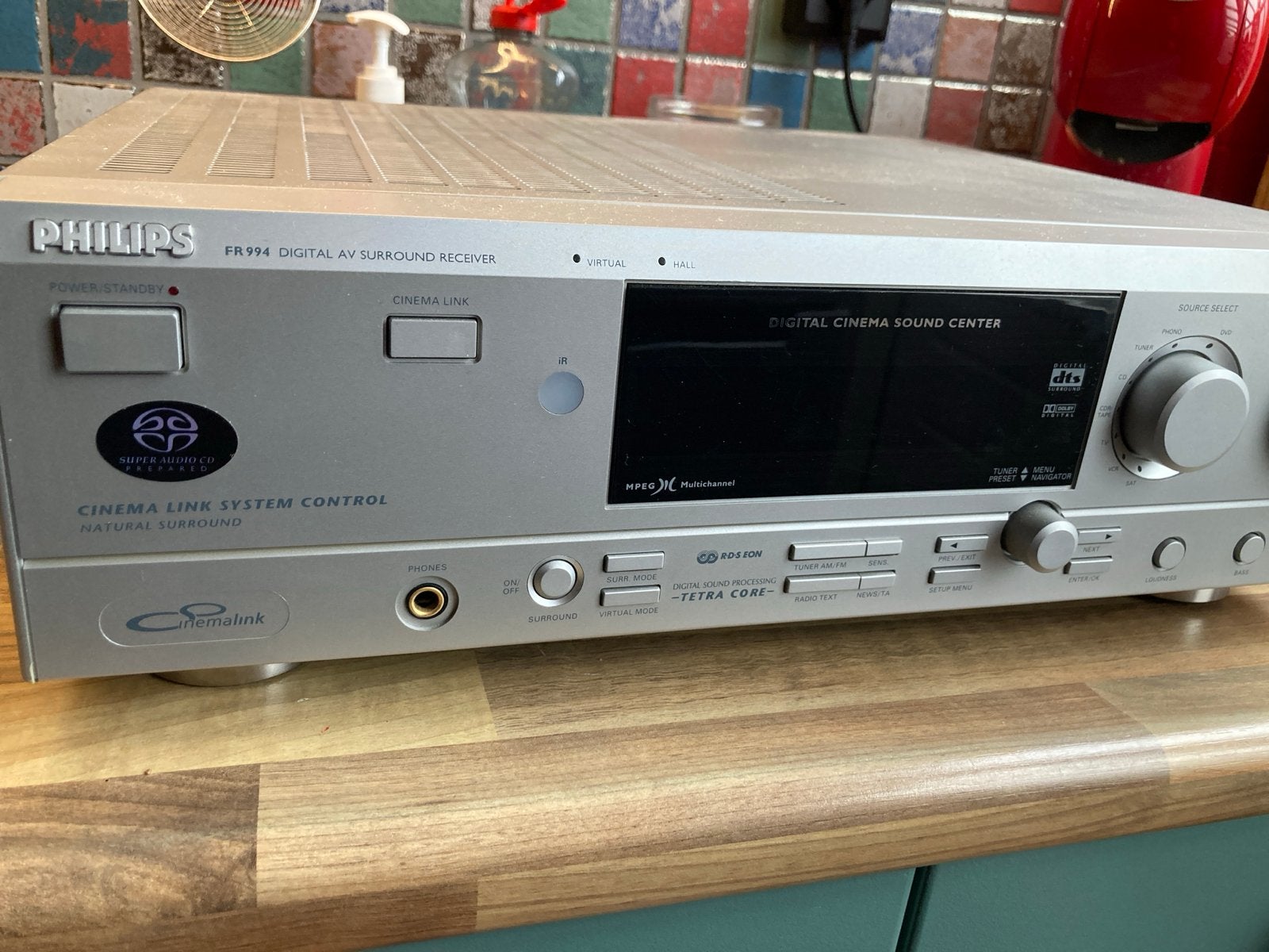 Philips FR994/00S Digital AV Surround Receiver, Overige merken, Gebruikt, Ophalen of Verzenden, 120 watt of meer