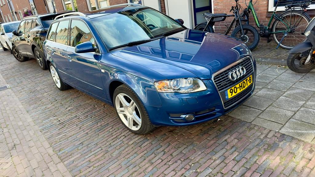 Audi A4 2.0 Tfsi 147KW Avant Quattro AUT 2005 Blauw, Auto's, Automaat, 4 cilinders, 1984 cc, Blauw