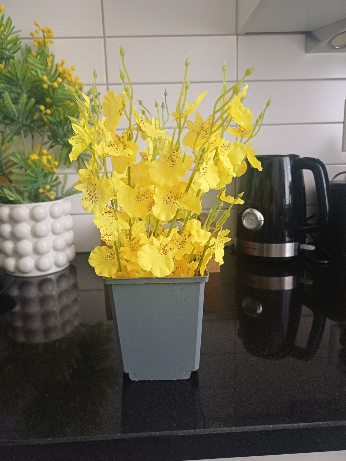 Kunstplant, Met pot of vaas, Kunstbloem, Ophalen of Verzenden, Zo goed als nieuw