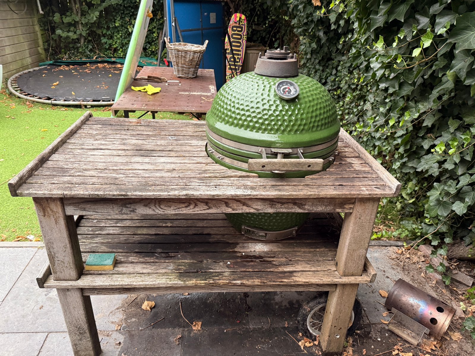 Kamado BBQ, Tuin en Terras, Houtskoolbarbecues, Ophalen, Gebruikt