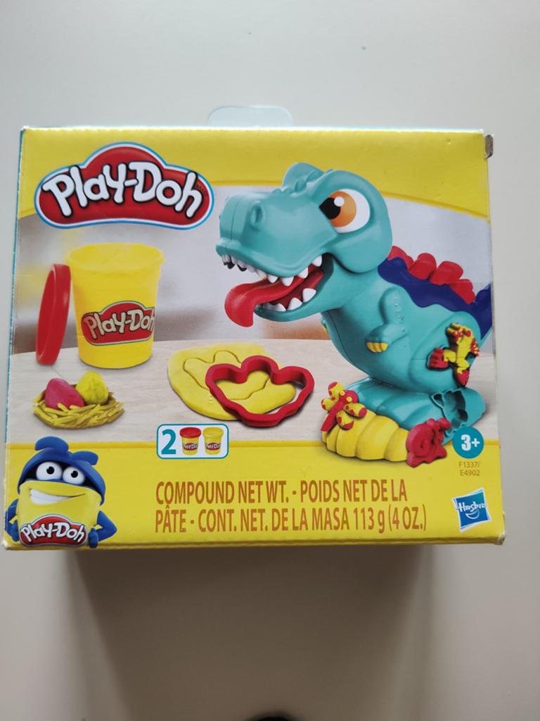 Play doh dino met willekeurige klei, Ophalen of Verzenden, Gebruikt