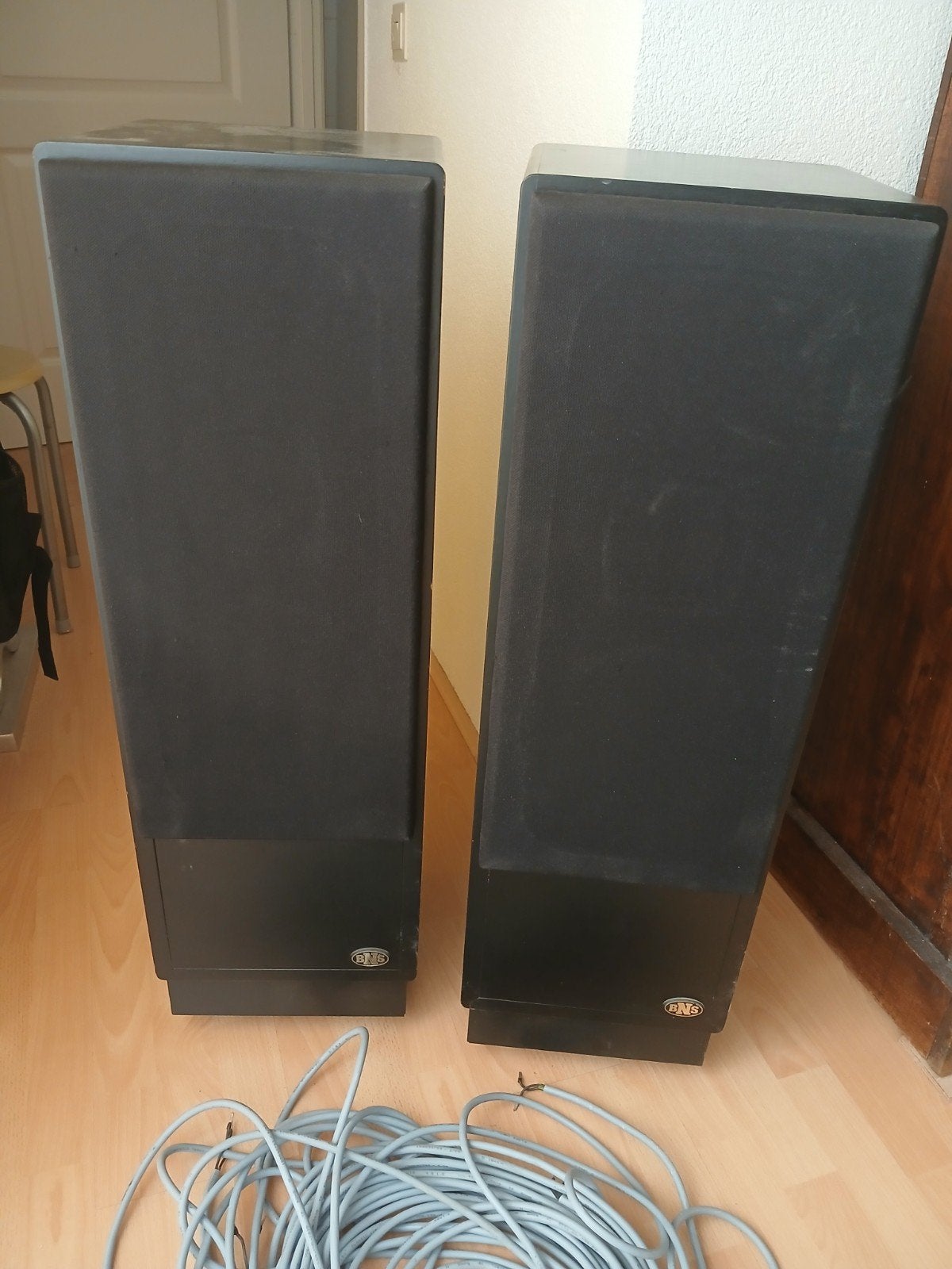 BNS 396 Vloerstaande Luidsprekers Zwart - Handgemaakt, Audio, Tv en Foto, Luidsprekers, Ophalen