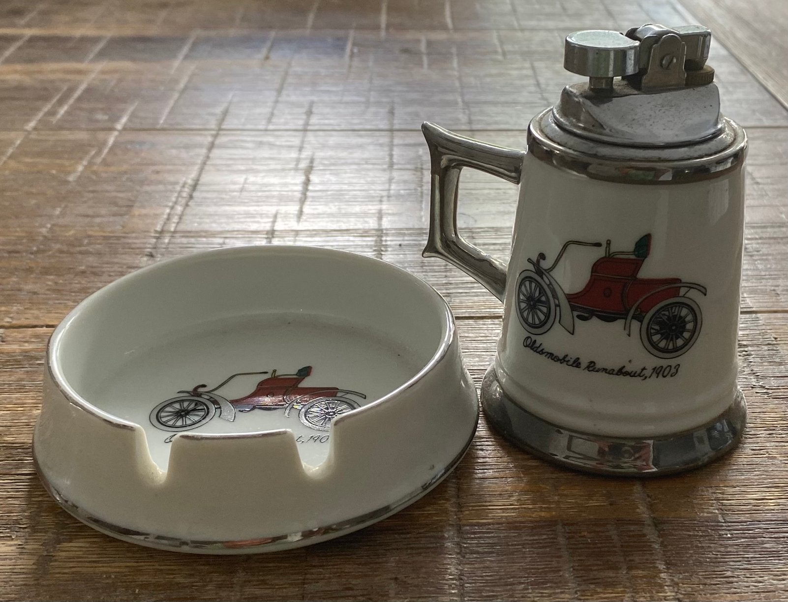 Te koop: mooie asbak incl. aansteker., Ophalen