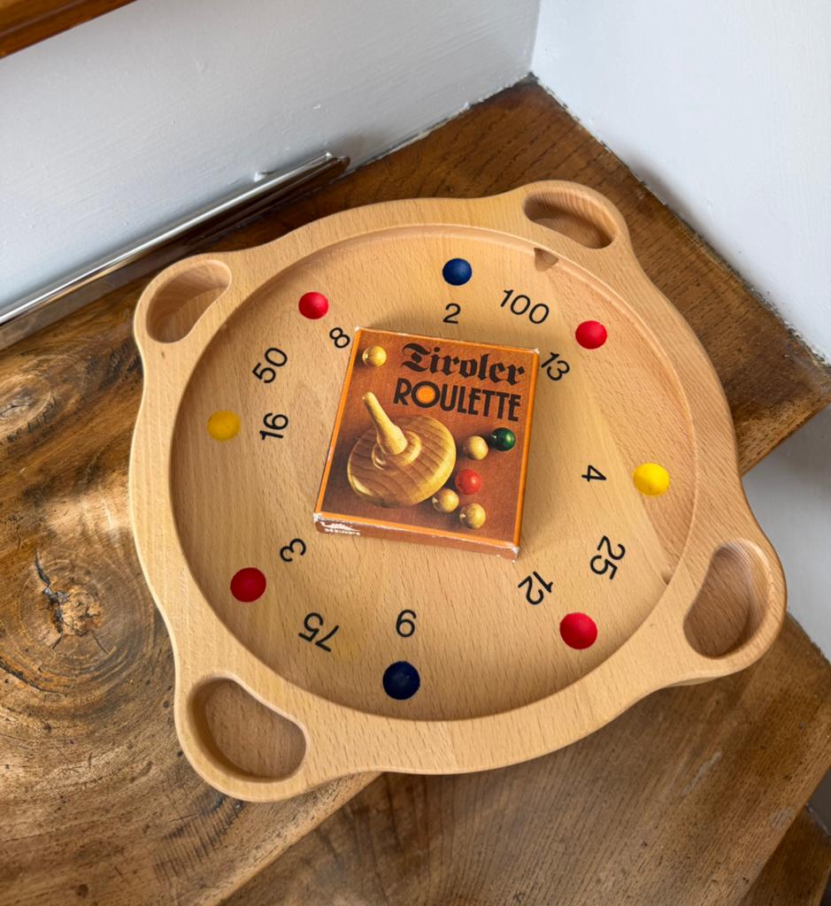 Houten Tiroler roulette spel, Ophalen of Verzenden, Zo goed als nieuw