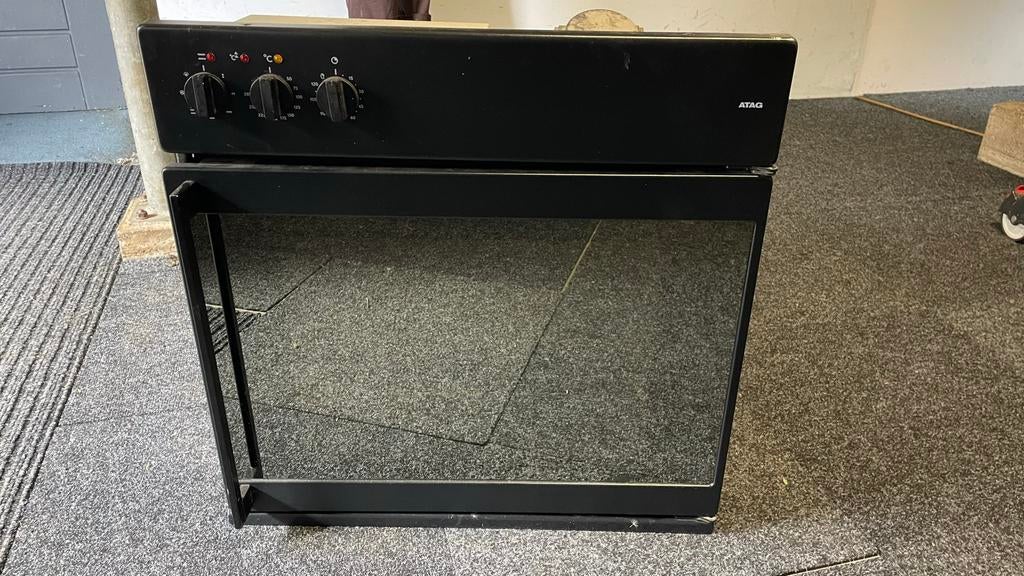 Atag Heteluchtoven - Zwart, Inbouw, Witgoed en Apparatuur, Ovens, Ophalen, Gebruikt, Hete lucht, Heteluchtoven