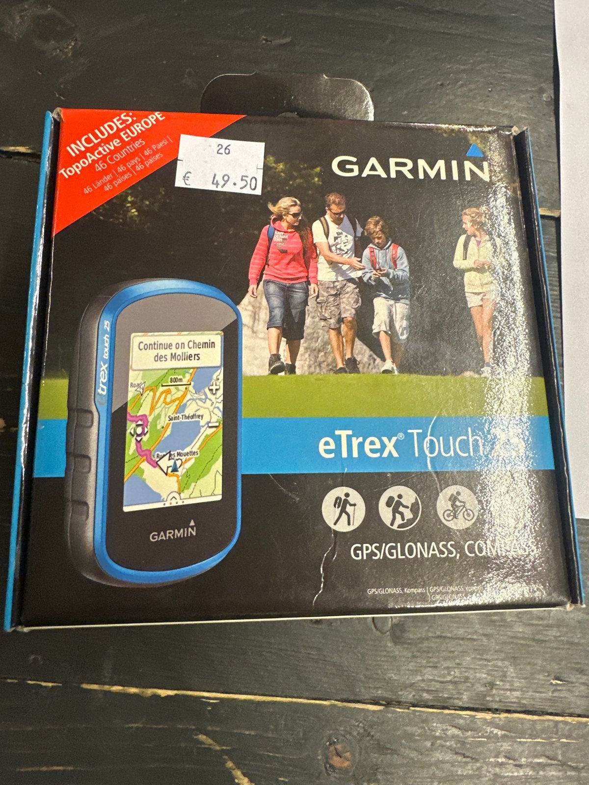 Garmin eTrex Touch 25 GPS met TopoActive Europa, Ophalen, 3701JG, Kringloopdemarktzeist, Zo goed als nieuw
