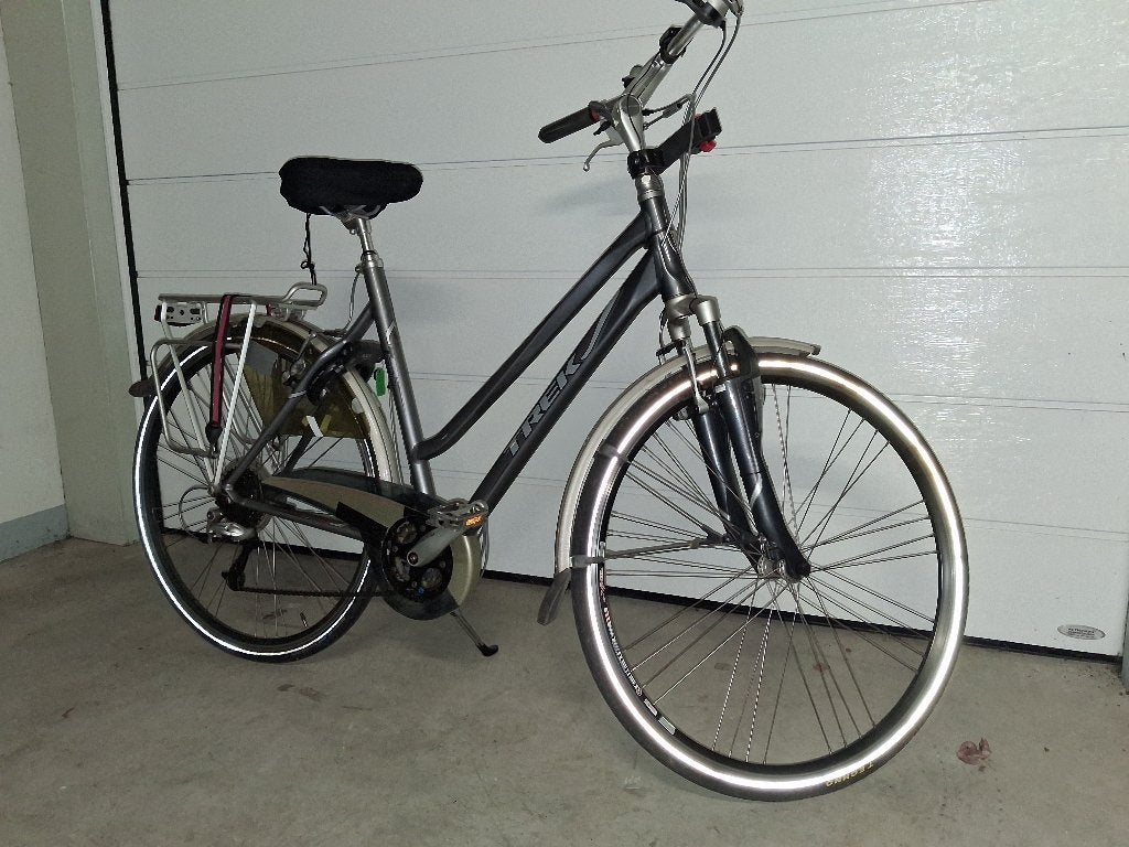 dames fiets TREK, Velgrem, (Extra) lage instap, Zo goed als nieuw, 50 tot 53 cm