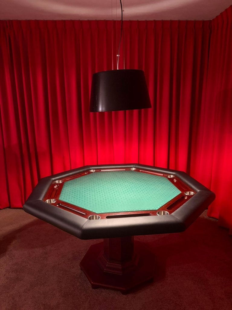 pokertafel hout 78 x 145 cm, Huis en Inrichting, Ophalen, Gebruikt