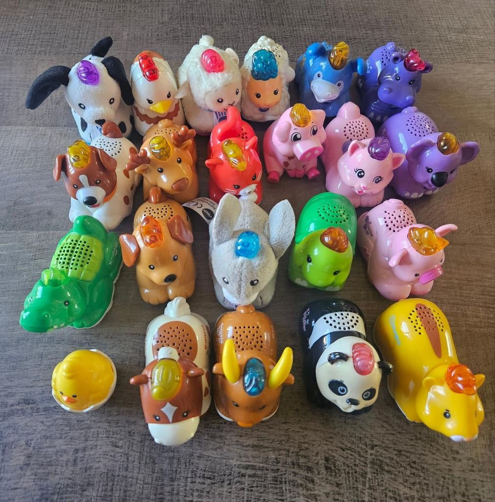 VTech Zoef Zoef Dieren (22 stuks of los) - zelf ophalen, Ophalen of Verzenden, Gebruikt, Overige typen, Met licht