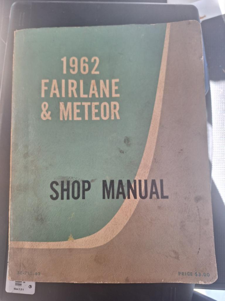 1962 Fairlane & Meteor Shop Manual - Werkplaatshandboek, Ophalen of Verzenden, Gelezen, Ford