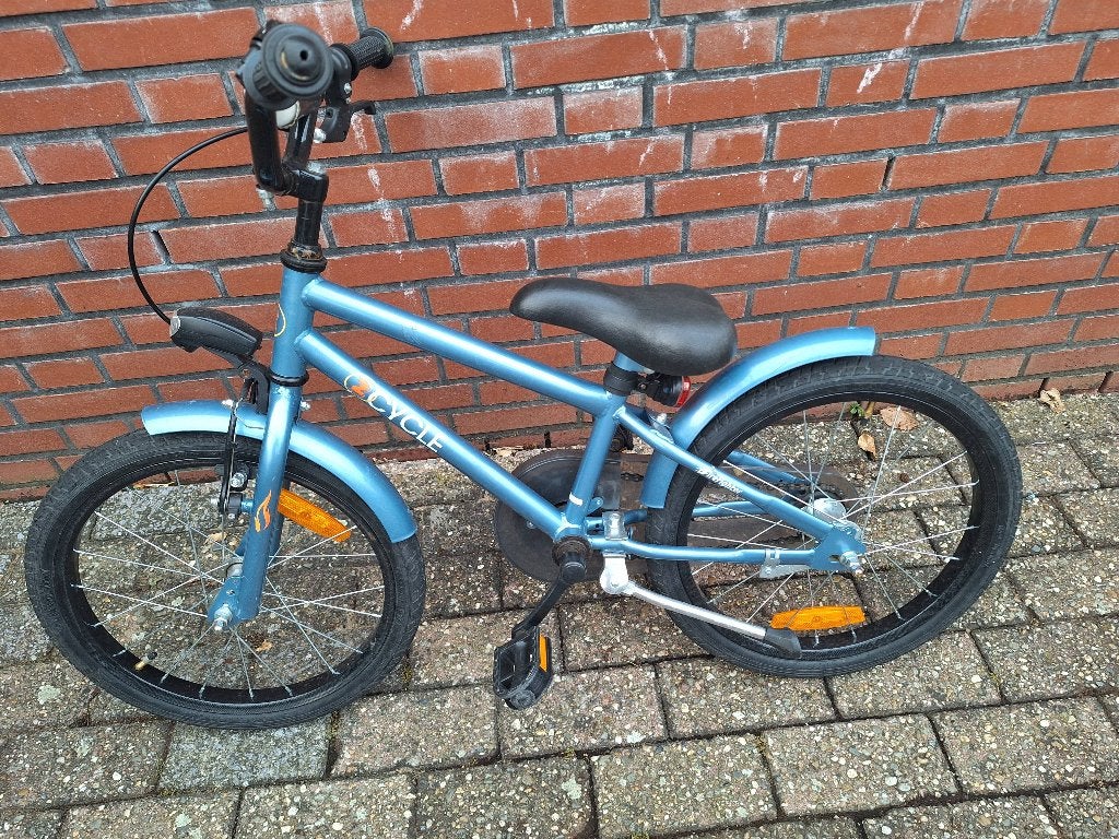 18 inch jongens fiets, Fietsen en Brommers, Fietsen | Jongens, Terugtraprem, Gebruikt, Handrem, 18 inch