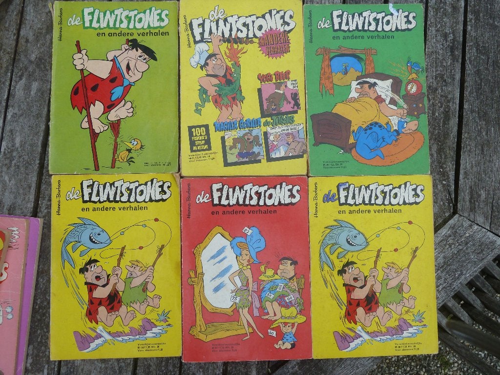 Flintstones en ander verhalen 6 stripboeken, Boeken, Stripboeken, Meerdere stripboeken, Ophalen of Verzenden, Gelezen
