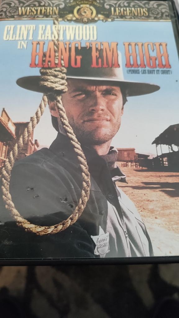 Clint Eastwood in hang em high 2 euro Didam, Cd's en Dvd's, Dvd's | Klassiekers, 1980 tot heden, Ophalen of Verzenden, Zo goed als nieuw