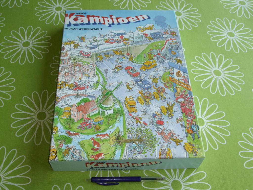 ANWB Kampioen - 50 jaar wegenwacht cartoon puzzel (uit 1996), Hobby en Vrije tijd, Denksport en Puzzels, Ophalen of Verzenden