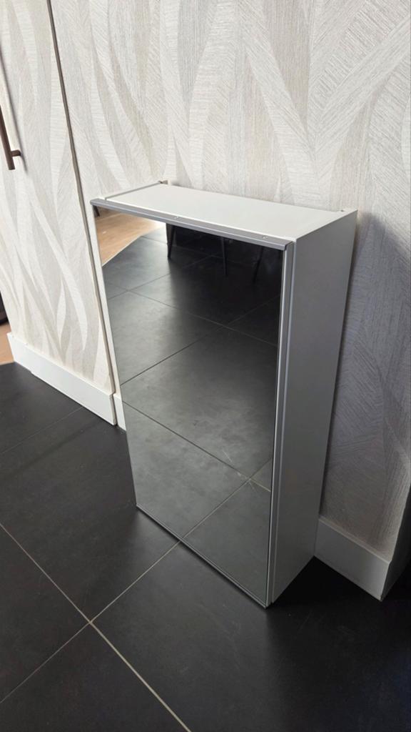 IKEA Enhet spiegelkast met 2 planken, Ophalen, Zo goed als nieuw, Wit, Overige typen