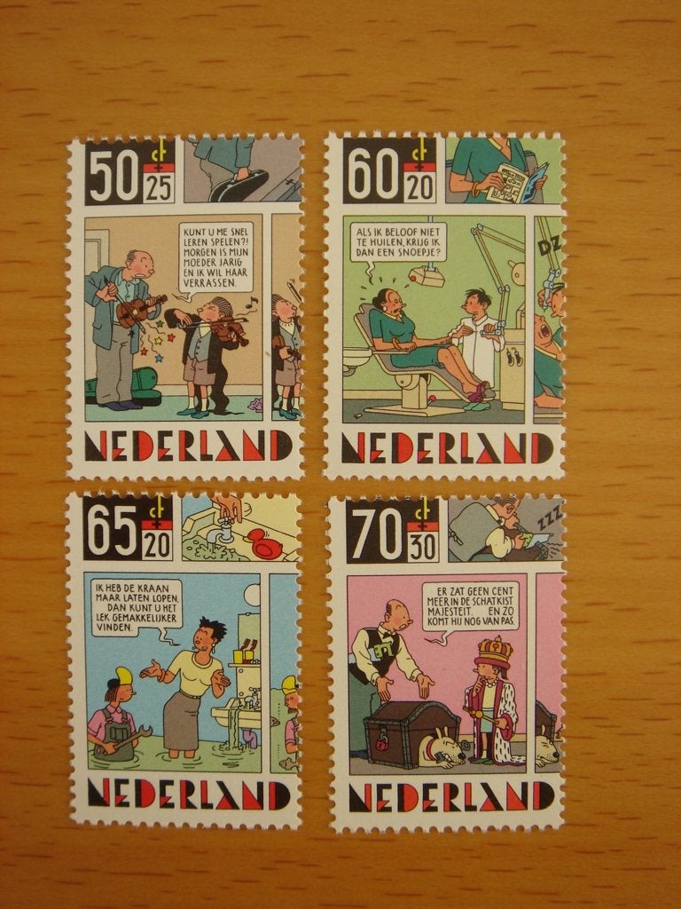 NVPH 1316, 1317, 1318 en 1319 Kinderzegels Strips 1984 4x  , Ophalen of Verzenden, Na 1940, Postfris