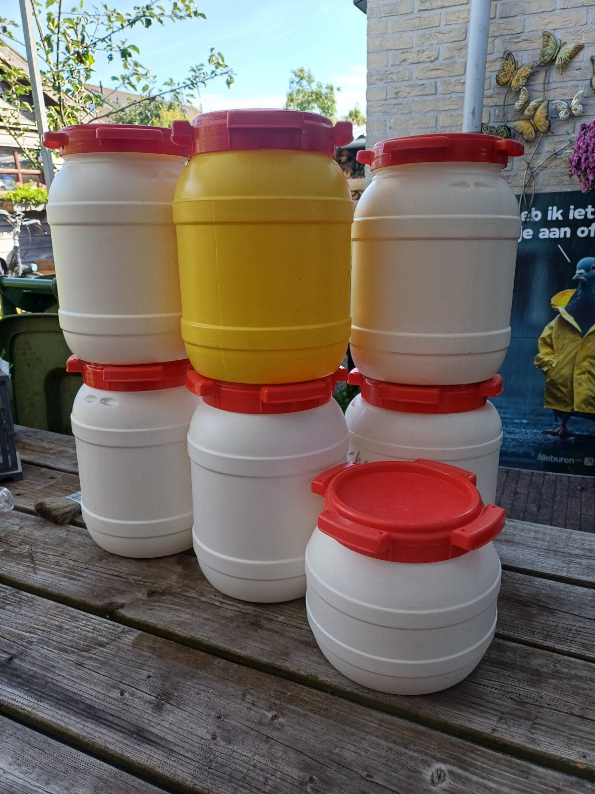 curtec lucht- en waterdichte plastic containers, Ophalen of Verzenden, Gebruikt