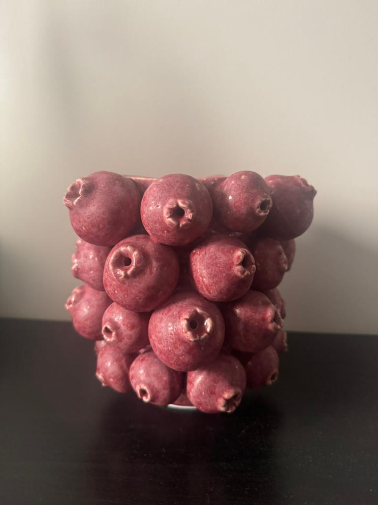 Nieuw! - Vaas met vijgen, Overige kleuren, Ophalen of Verzenden, Minder dan 50 cm, Glas