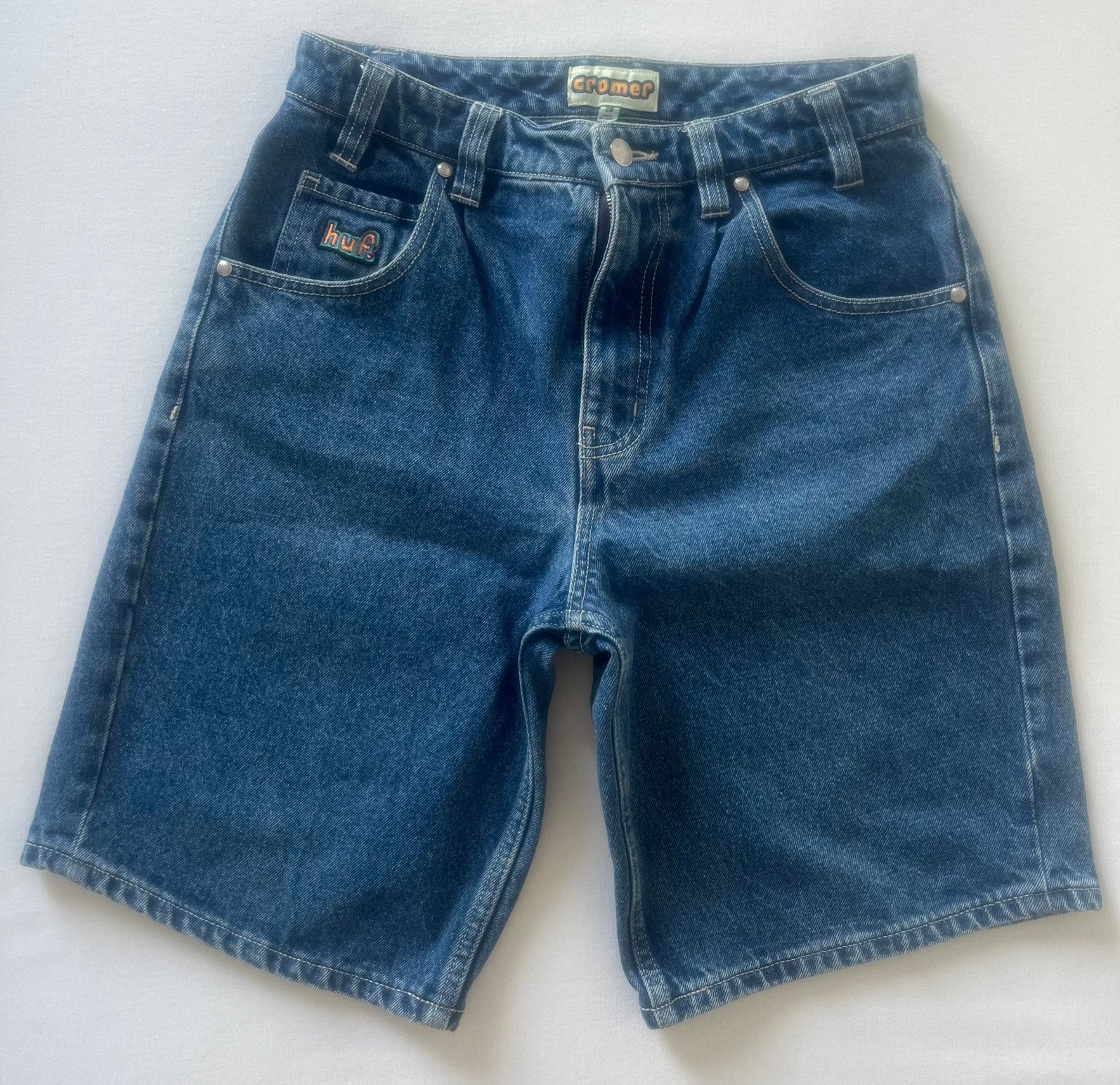 Huf Jeansshort voor jongens - Maat 28, Ophalen, Zo goed als nieuw, Jongen